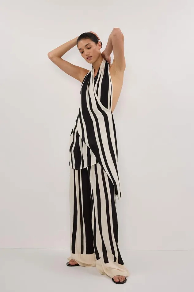 DISSH Pants BEAU BLACK STRIPE PANT 8211 Women