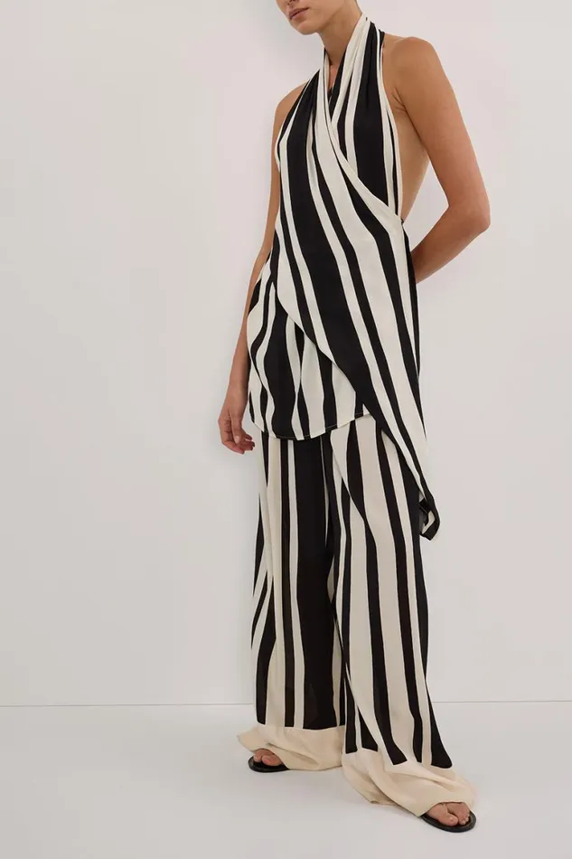 DISSH Pants BEAU BLACK STRIPE PANT 8211 Women