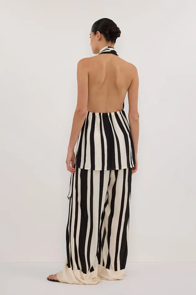 DISSH Pants BEAU BLACK STRIPE PANT 8211 Women