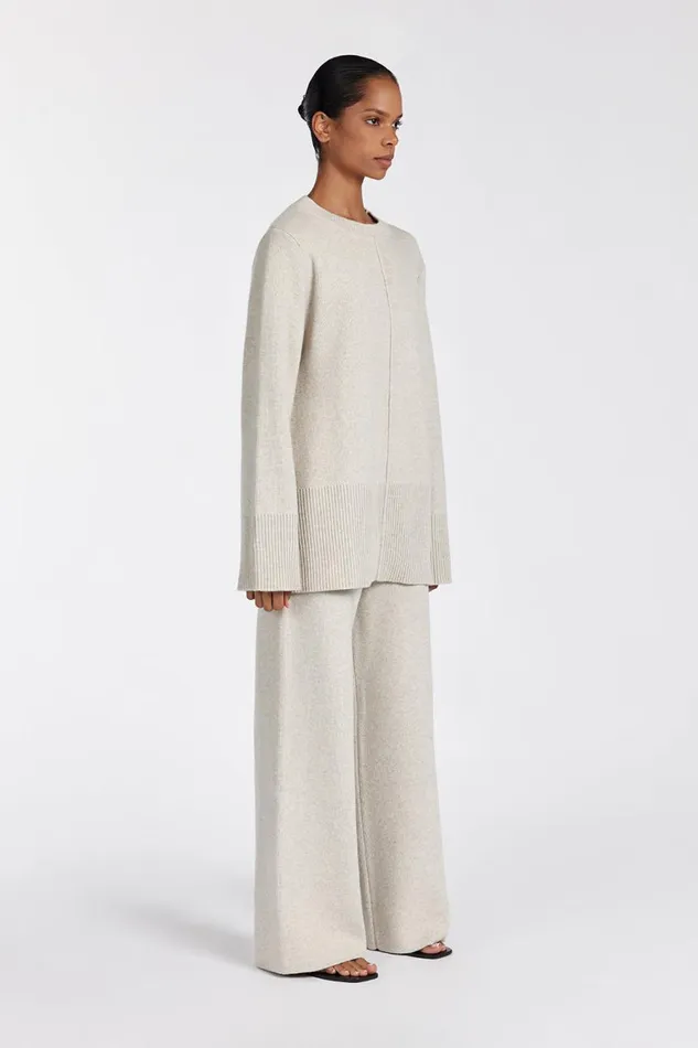 DISSH Pants CLEMENCE OAT MARLE KNIT PANT 8211 Women