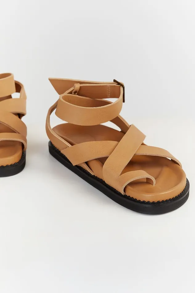 DISSH Shoes THE BALI TAILOR LENI TAN SANDAL 8211 Women
