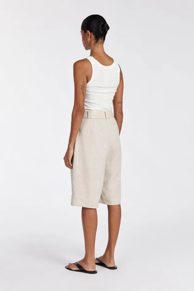 DISSH Shorts KAYLA NATURAL LINEN BERMUDA SHORT 8211 Women