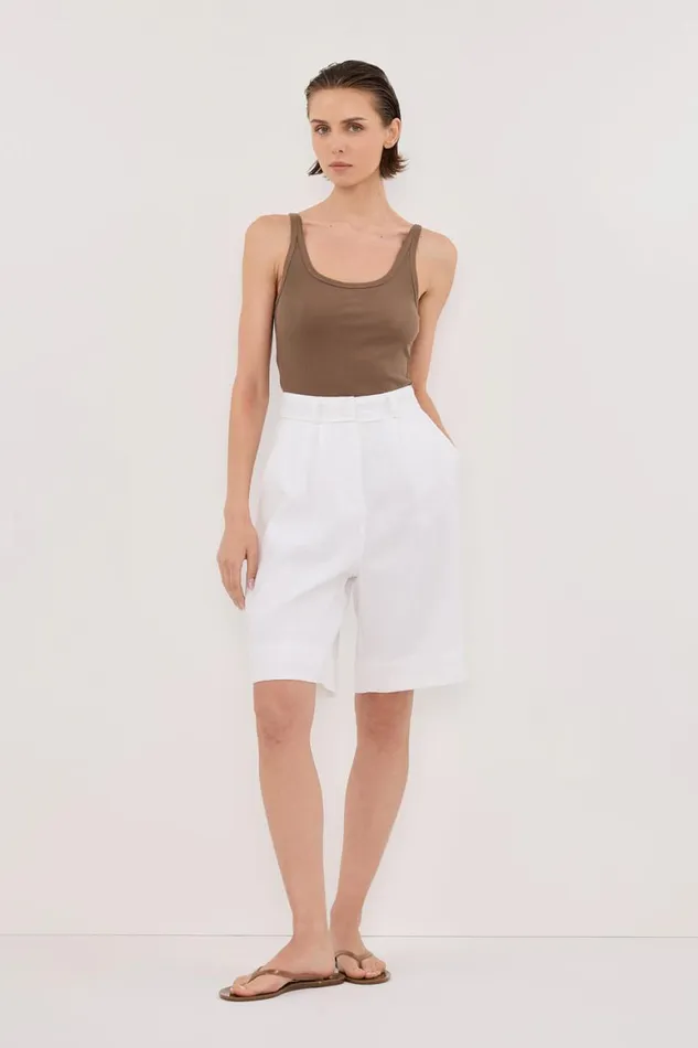 DISSH Tanks NINA CLOVER LOW SCOOP KNIT TANK 8211 Women