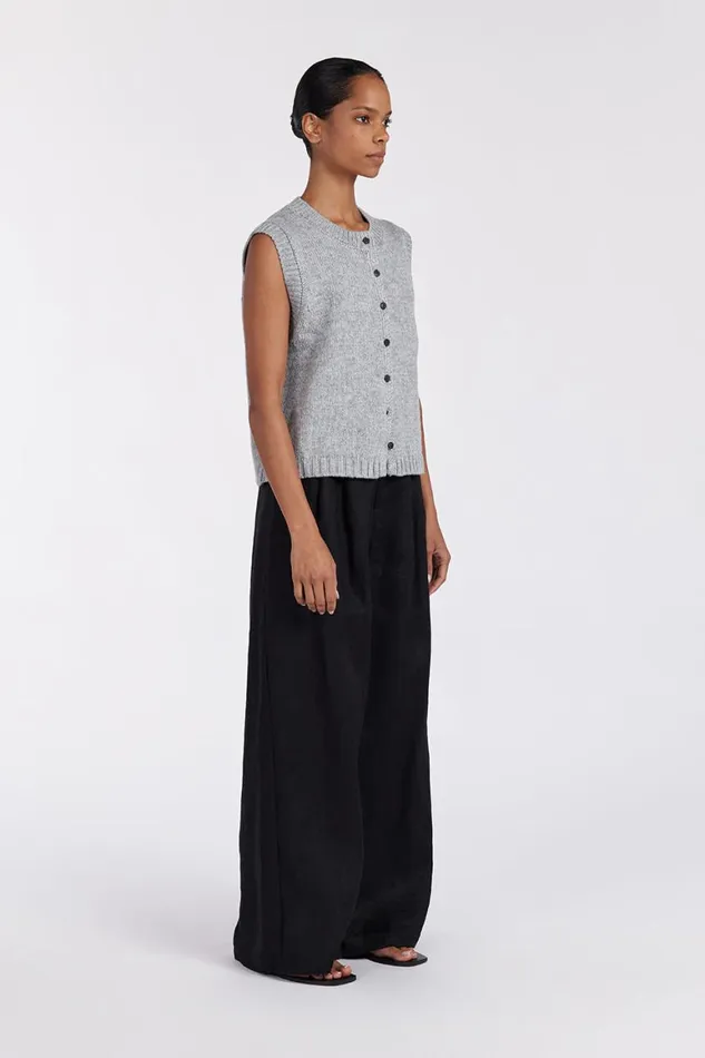 DISSH The Gift Shop FOSTER SILVER MARLE KNIT VEST 8211 Women
