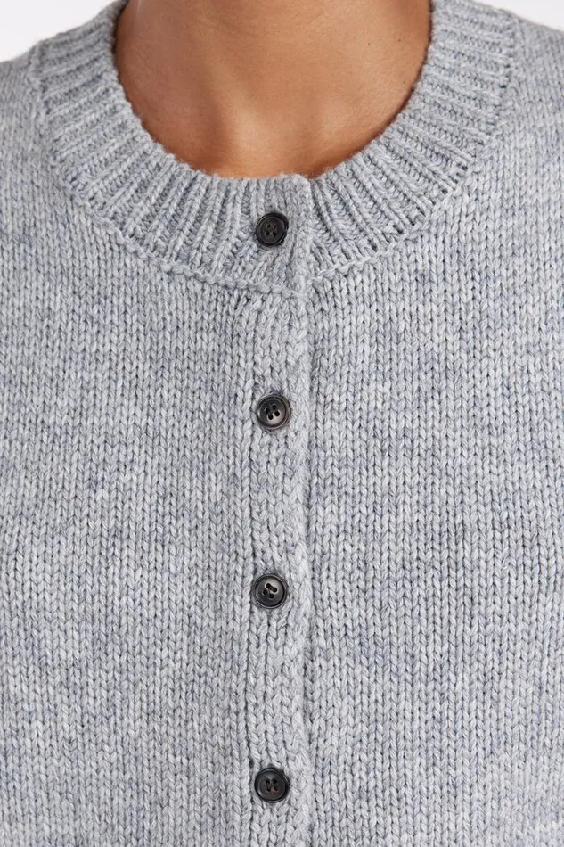DISSH The Gift Shop FOSTER SILVER MARLE KNIT VEST 8211 Women
