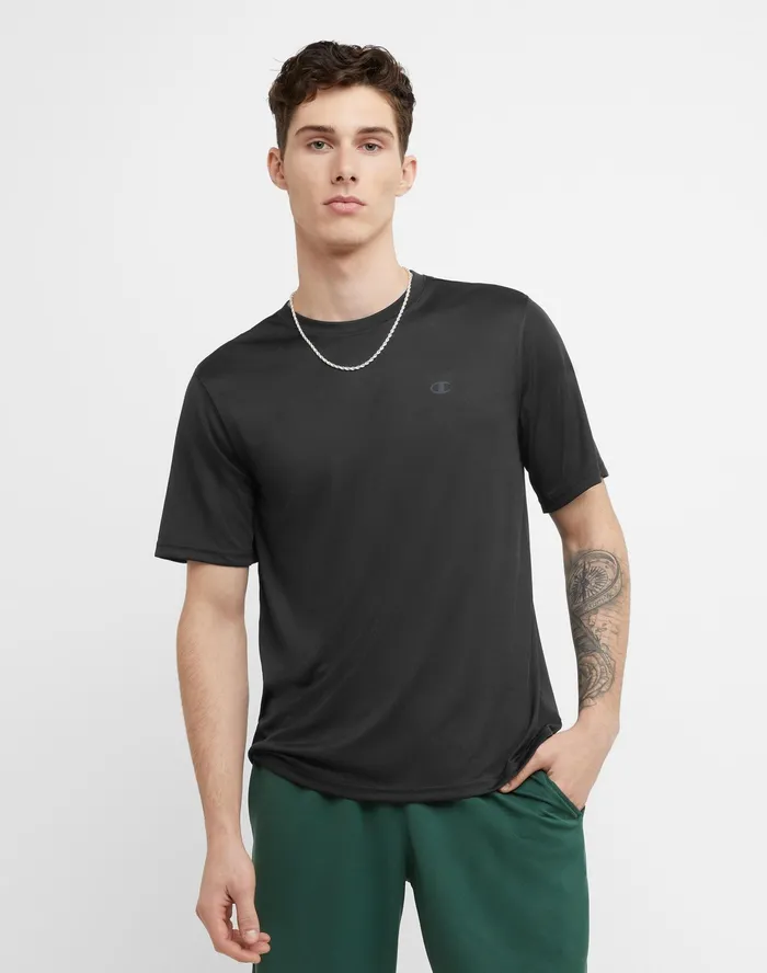Double Dry Tee Black Men Champion TShirts and Tops