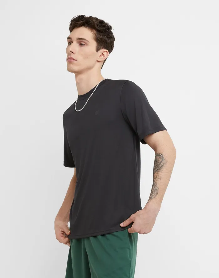 Double Dry Tee Black Men Champion TShirts and Tops