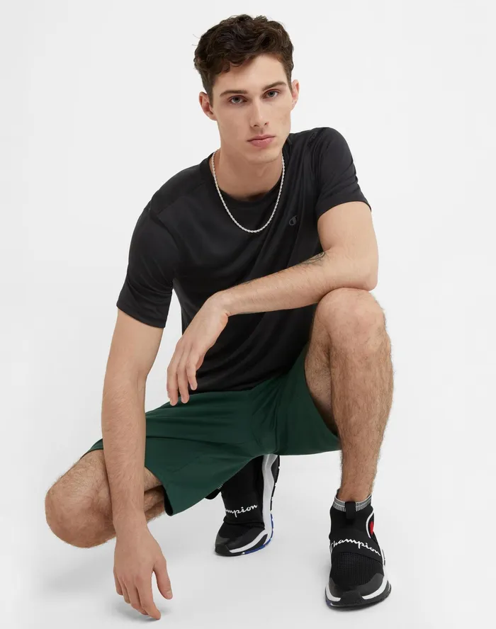 Double Dry Tee Black Men Champion TShirts and Tops