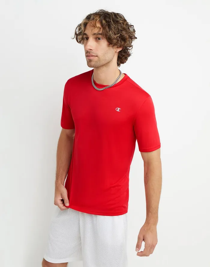 Double Dry Tee Team Red Scarlet Men Champion TShirts and Tops