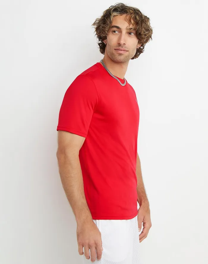 Double Dry Tee Team Red Scarlet Men Champion TShirts and Tops