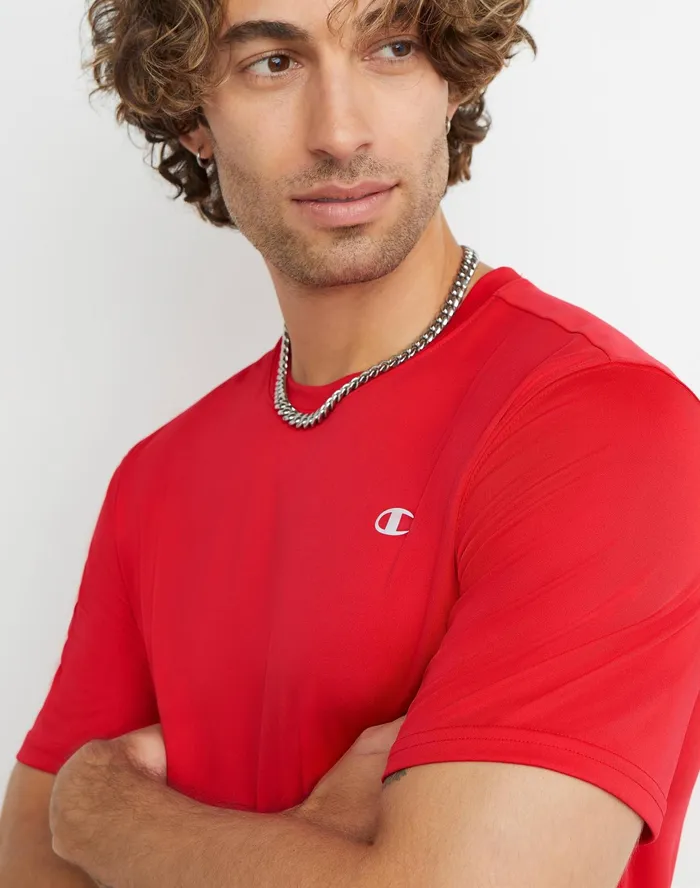 Double Dry Tee Team Red Scarlet Men Champion TShirts and Tops