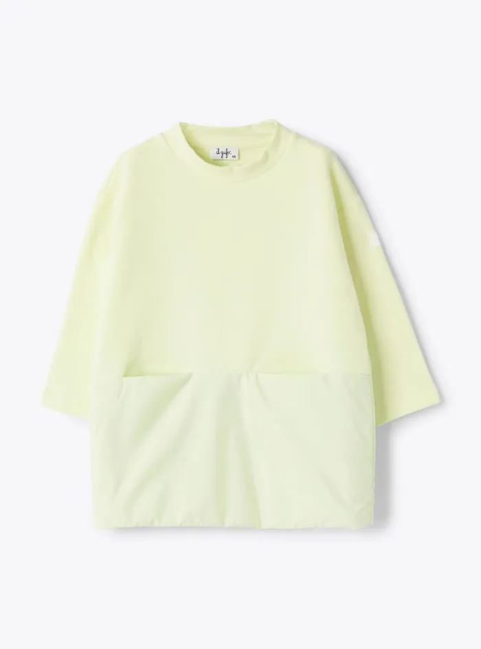 Dresses Girl 216 Il Gufo Dress In Fleece And Microfiber Nylon