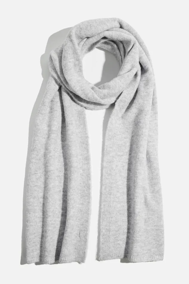 Dynamite Beanies and Scarves Women Heavenlyarn Wide Scarf Gray