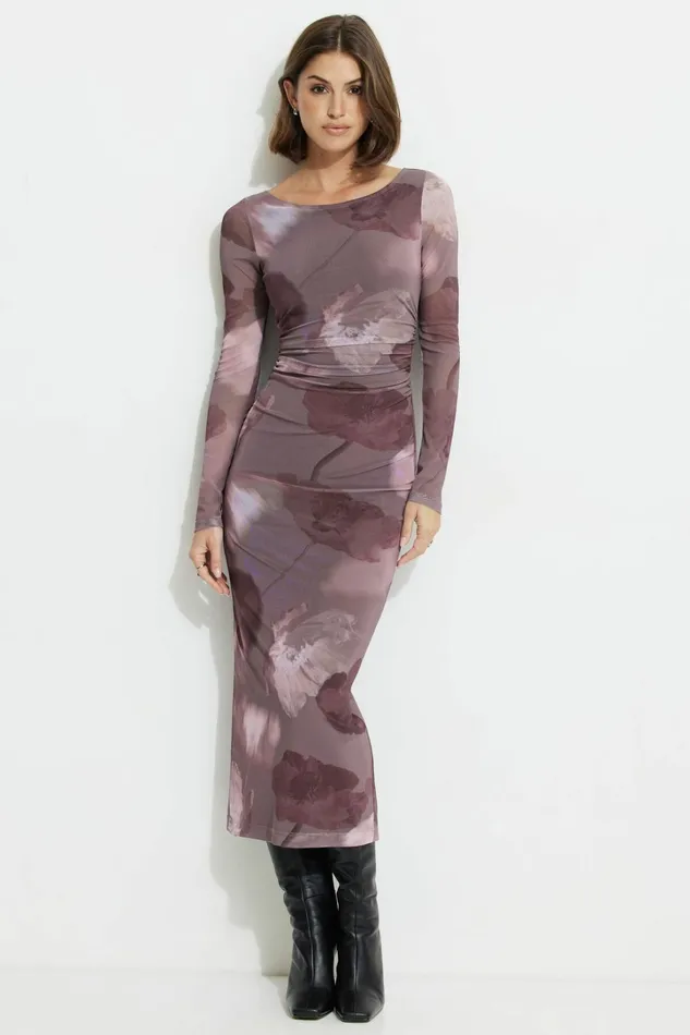 Dynamite Dresses and Jumpsuits Women Serene Shirred Maxi Dress Pink