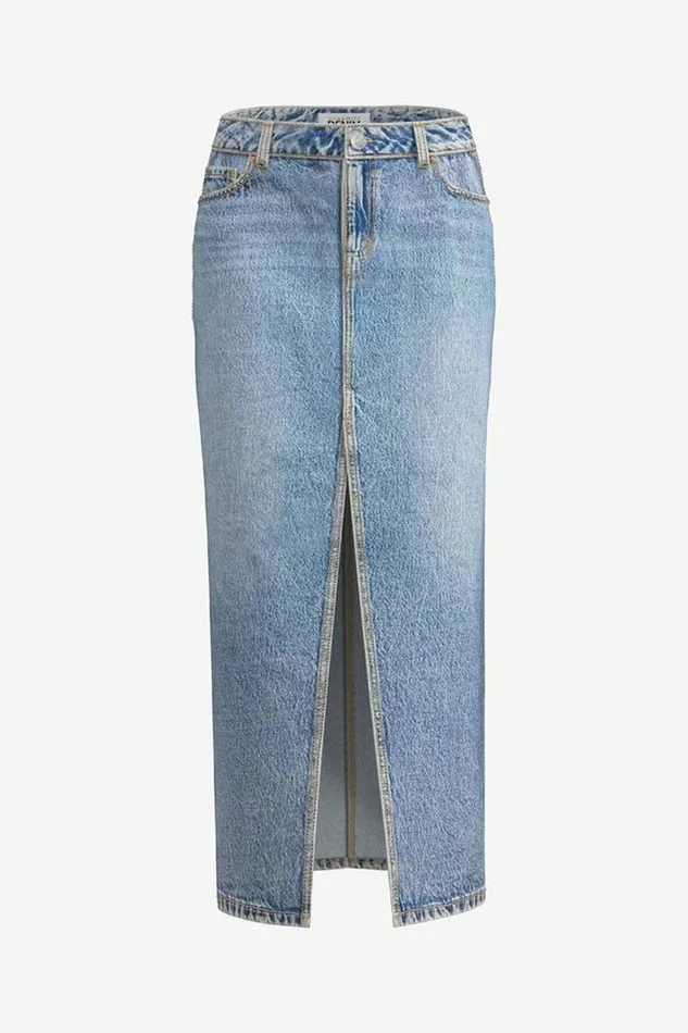 Dynamite Jeans and Denim Women Denim Maxi Skirt Blue