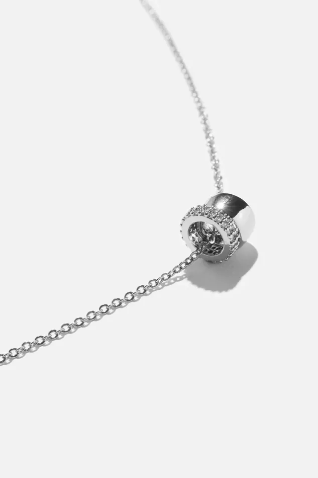 Dynamite Necklaces Women Ring Charm Necklace Gray