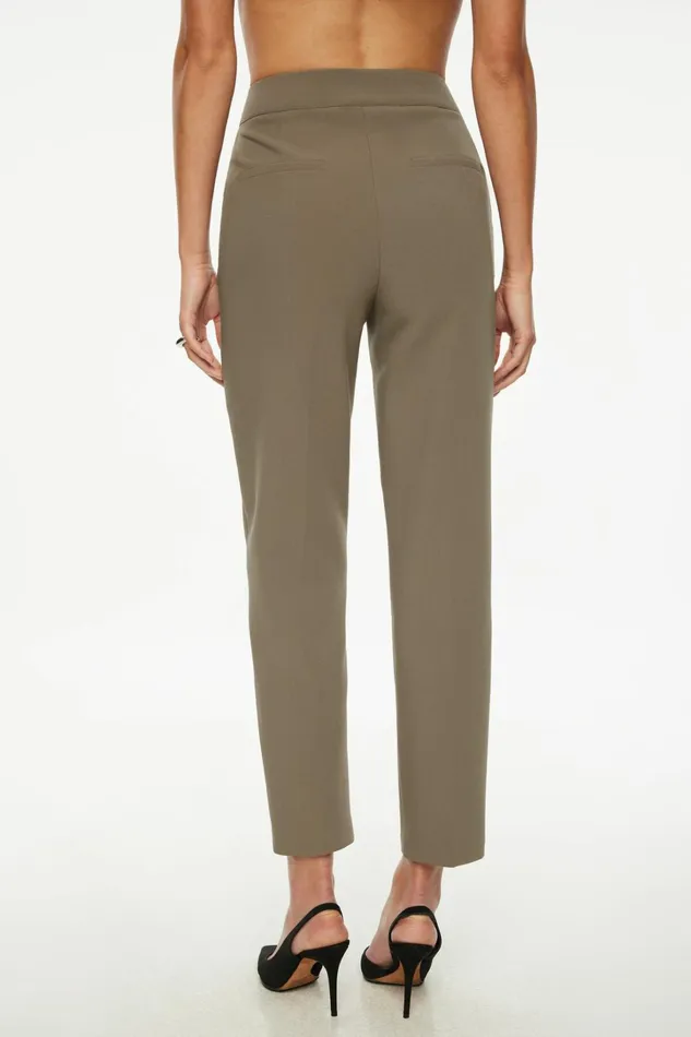 Dynamite Pants Women Emily Tailored Slim Ankle Pants Brown