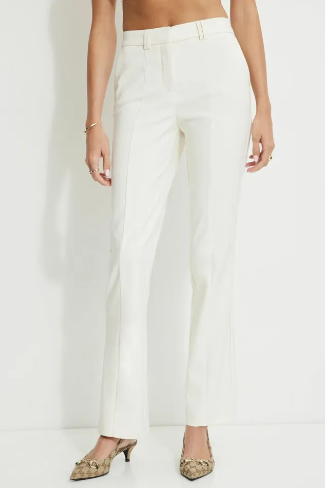 Dynamite Pants Women Front Seam Bootcut Pants Beige