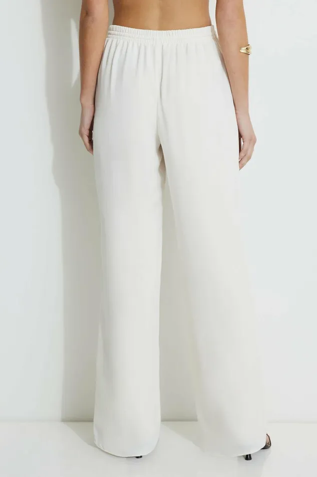 Dynamite Pants Women Wide Leg PullOn Pants Beige
