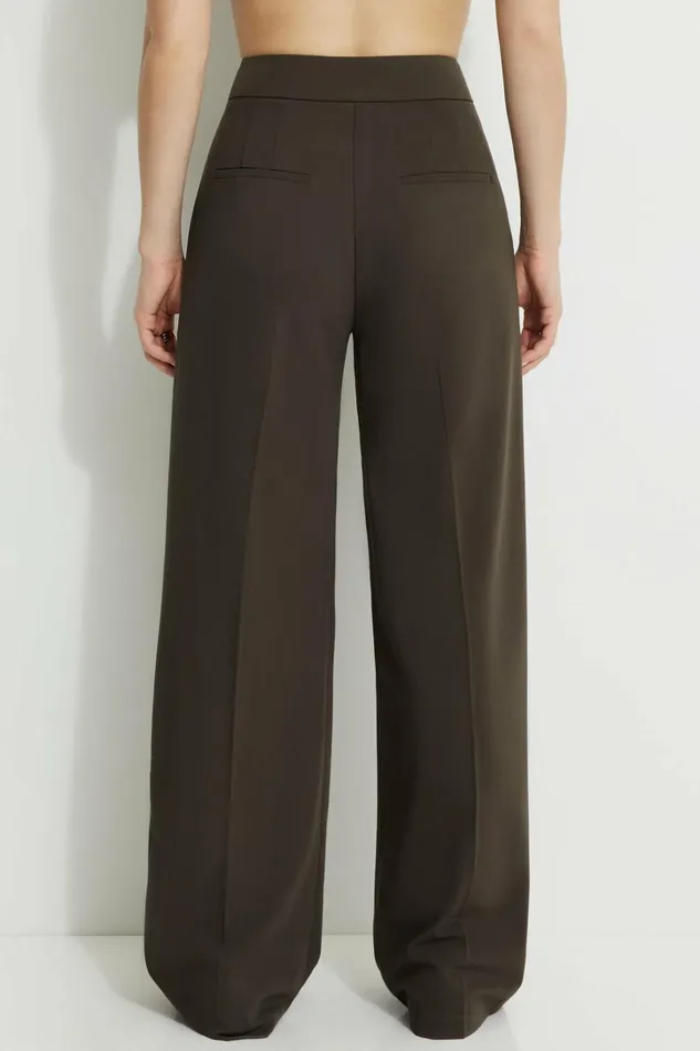 Dynamite Pants Women Yasmin Straight Leg Pants Brown