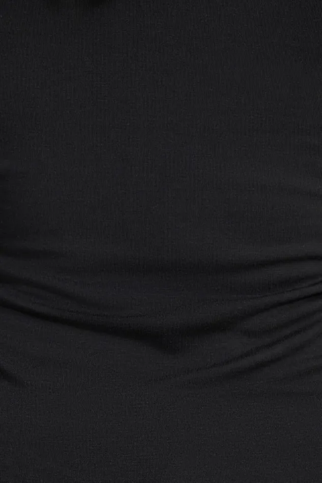 Dynamite Tops Women Kyla Jersey Long Sleeve TShirt Black