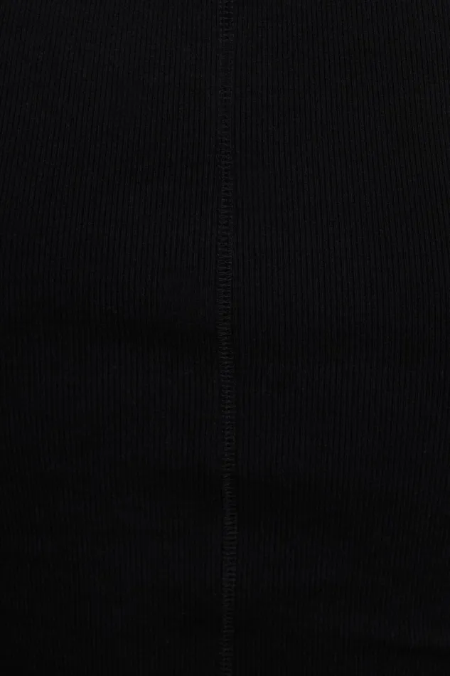 Dynamite Tops Women Ribbed Scoop Neck Tank Top Black