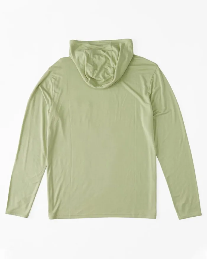 Eclipse Hooded Long Sleeve Surf TShirt Light Sage Men Billabong TShirts