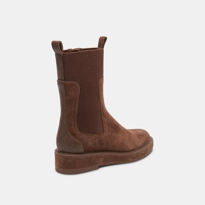 Elyse H2O Wide Boots Cocoa Suede Women Dolce Vita Boots and Booties