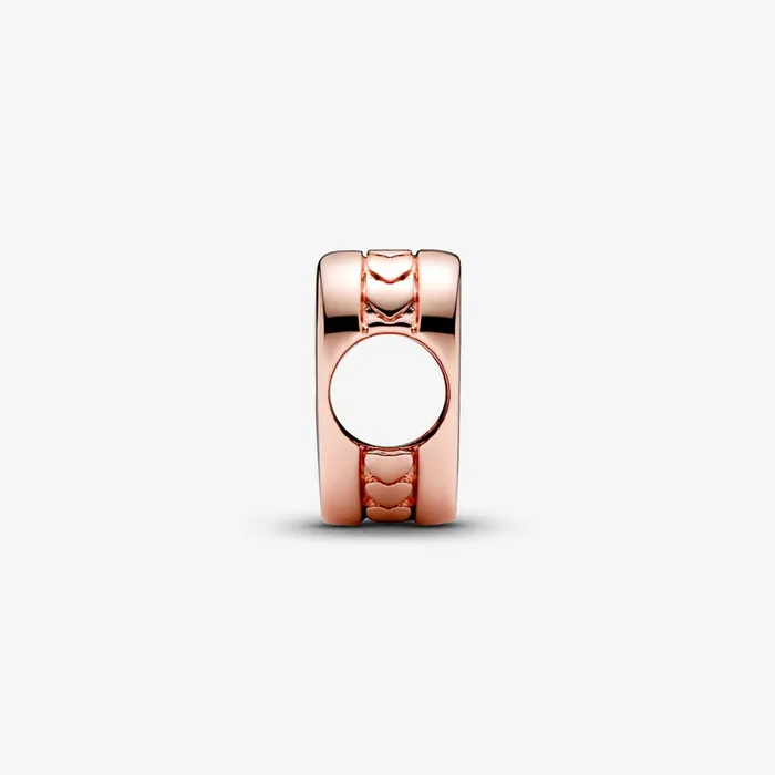 Engravable Charms Women Pandora Engravable Heart Charm Rose Gold Plated