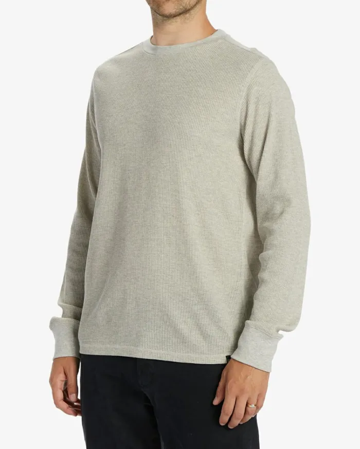 Essential Long Sleeve Thermal Top Light Grey Heather Men Billabong TShirts