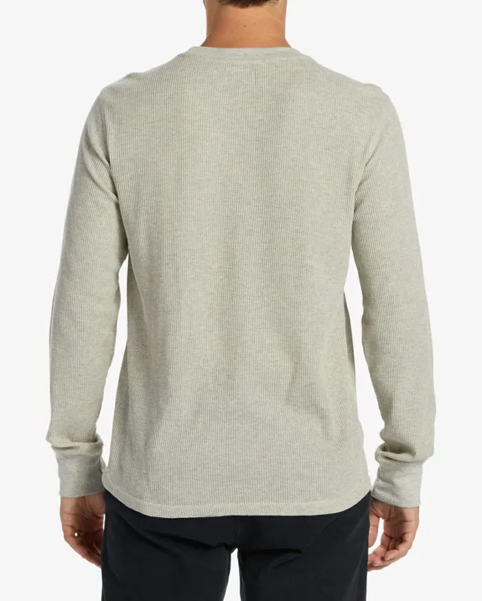 Essential Long Sleeve Thermal Top Light Grey Heather Men Billabong TShirts