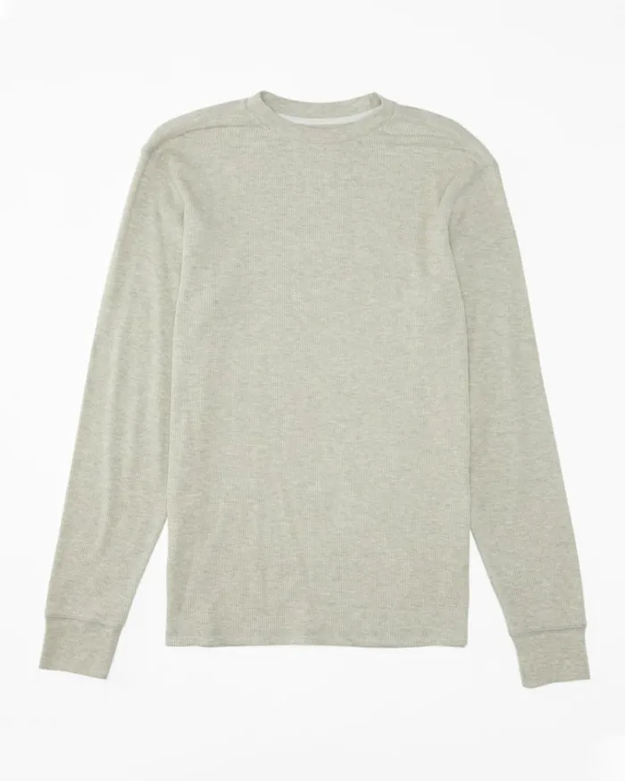 Essential Long Sleeve Thermal Top Light Grey Heather Men Billabong TShirts