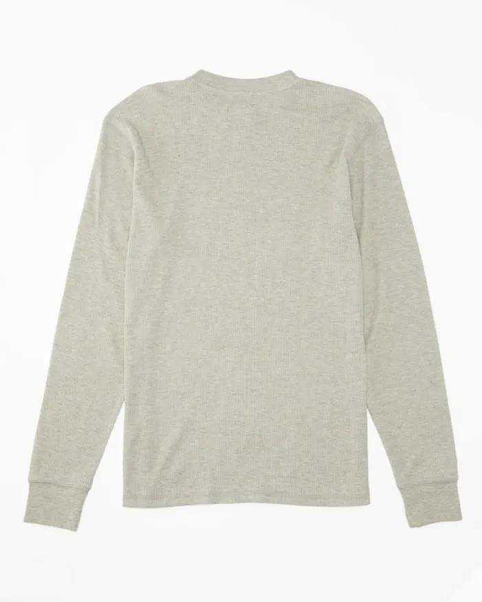 Essential Long Sleeve Thermal Top Light Grey Heather Men Billabong TShirts
