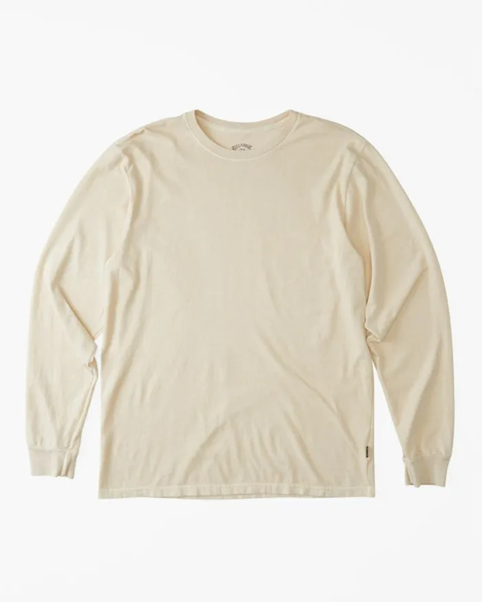 Essential Wave Washed Long Sleeve TShirt Bone Men Billabong TShirts