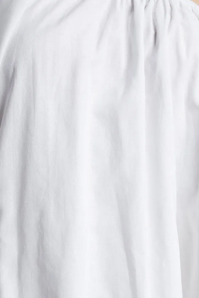 Estella Mini Dress 8211 One Shoulder Puff Sleeve Shift Dress In White Women Showpo Maternity Clothes