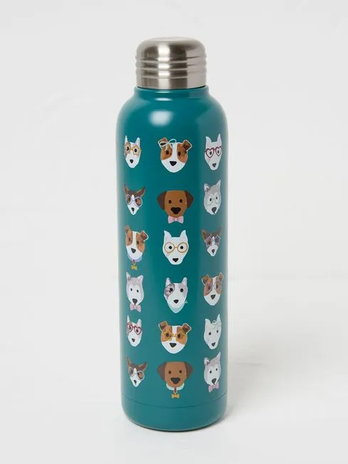 Fatface Pet Accessories Teal Blue Dog Water Bottle