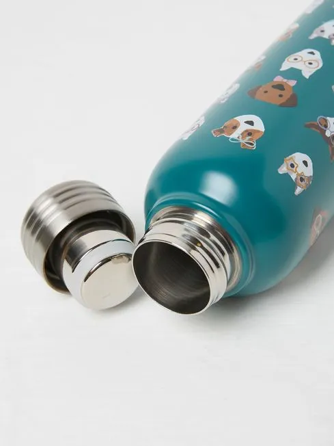 Fatface Pet Accessories Teal Blue Dog Water Bottle
