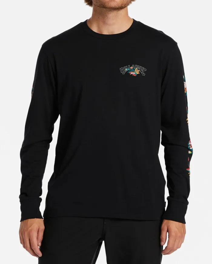 Fauna Long Sleeve TShirt Black Men Billabong TShirts