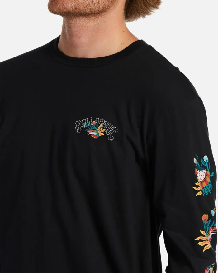 Fauna Long Sleeve TShirt Black Men Billabong TShirts