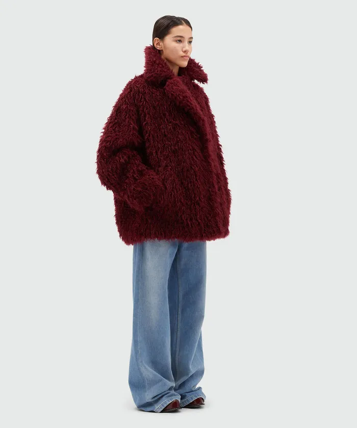 FauxLeather Jacket Women MSGM Jackets And Coats