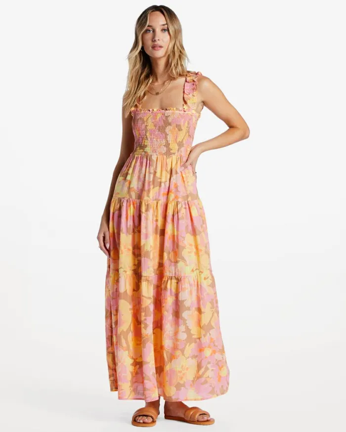 Feelin Fine Maxi Dress Multi Women Billabong Maxi Dresses