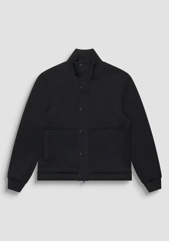 Field Jackets And Coats Men Antony Morato Regular Fit Jacket In Scuba Fabric With Pockets Black