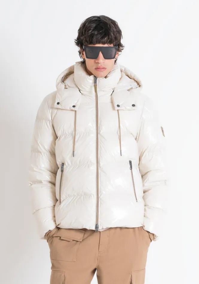 Field Jackets And Coats Men Antony Morato Relaxed Fit Glossy Down Jacket With Dupont Sorona Padding Paper Field Jackets And Coats Men Antony Morato Relaxed Fit Glossy Down Jacket With Dupont Sorona Padding Paper