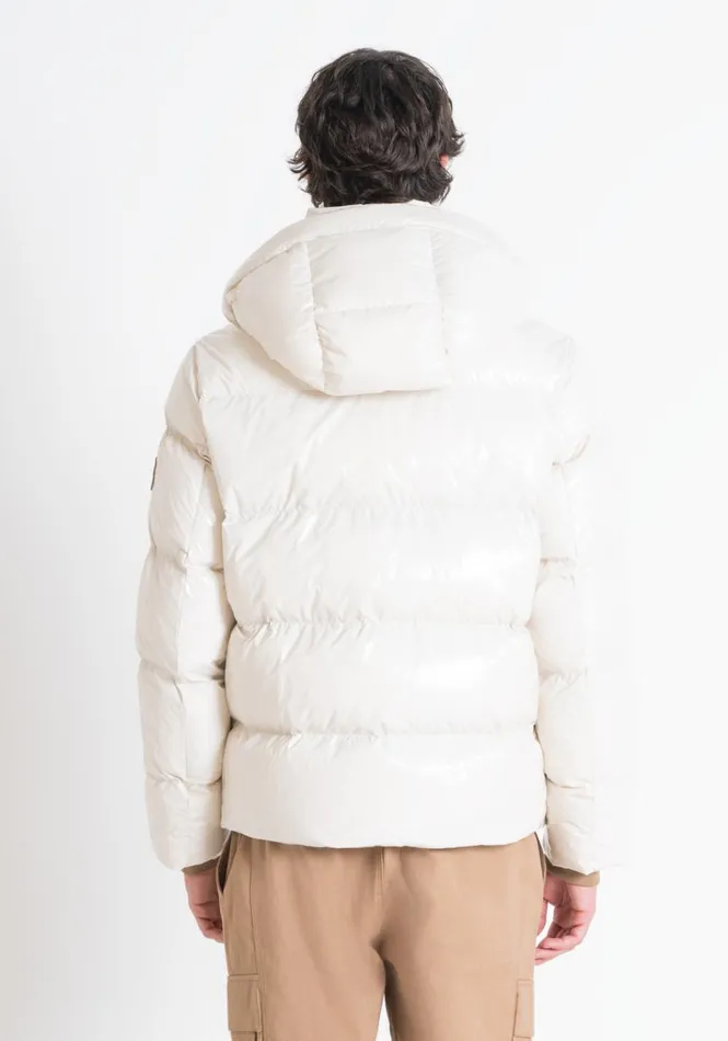 Field Jackets And Coats Men Antony Morato Relaxed Fit Glossy Down Jacket With Dupont Sorona Padding Paper