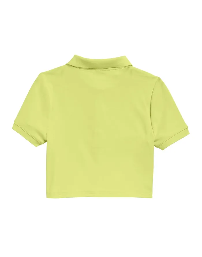 Fitted Polo C Logo Frozen Lime Women Champion TShirts and Tops
