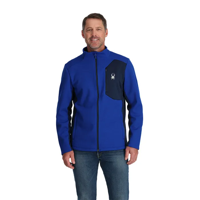 Fleece Mens Spyder Bandit Full Zip 8211 Electric Blue