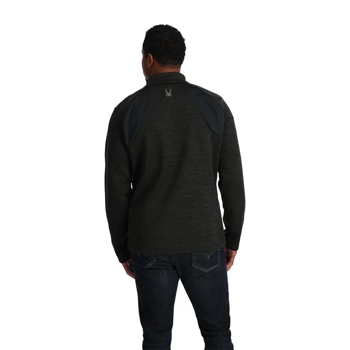 Fleece Mens Spyder Encore Half Zip 8211 Black