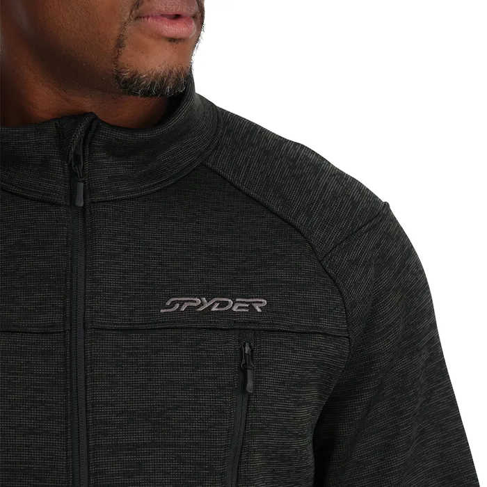Fleece Mens Spyder Encore Half Zip 8211 Black