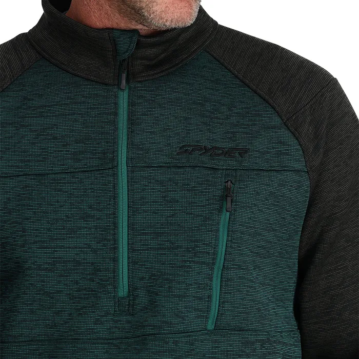 Fleece Mens Spyder Encore Half Zip 8211 Cypress Green