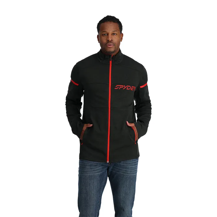 Fleece Mens Spyder Speed Fleece Full Zip 8211 Black